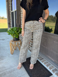 Leopard High Rise Dad Jean - Cello
