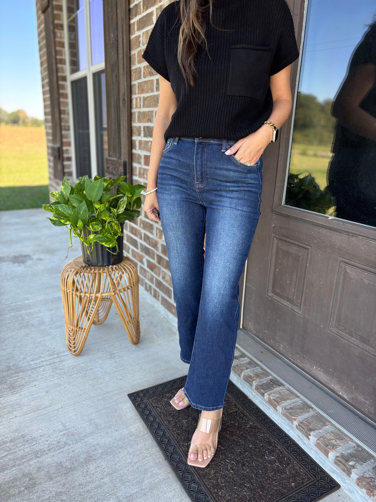 Ellis High Rise Straight Leg Jean