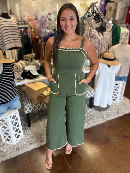 Contrast stitch jumpsuit hotsell