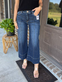 Rory Tummy Control Crop Wide Leg Jean - Risen