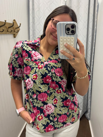 Loosen Up Floral Top