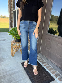 Haven High Rise Crop Straight Jean