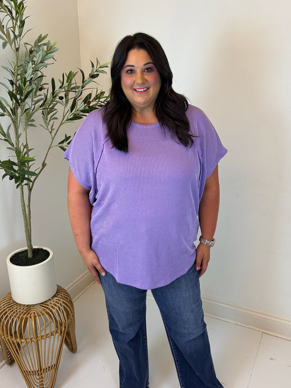 Easy Radiance Ribbed Top - Plus