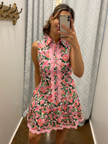 Petal Pop Scalloped Dress