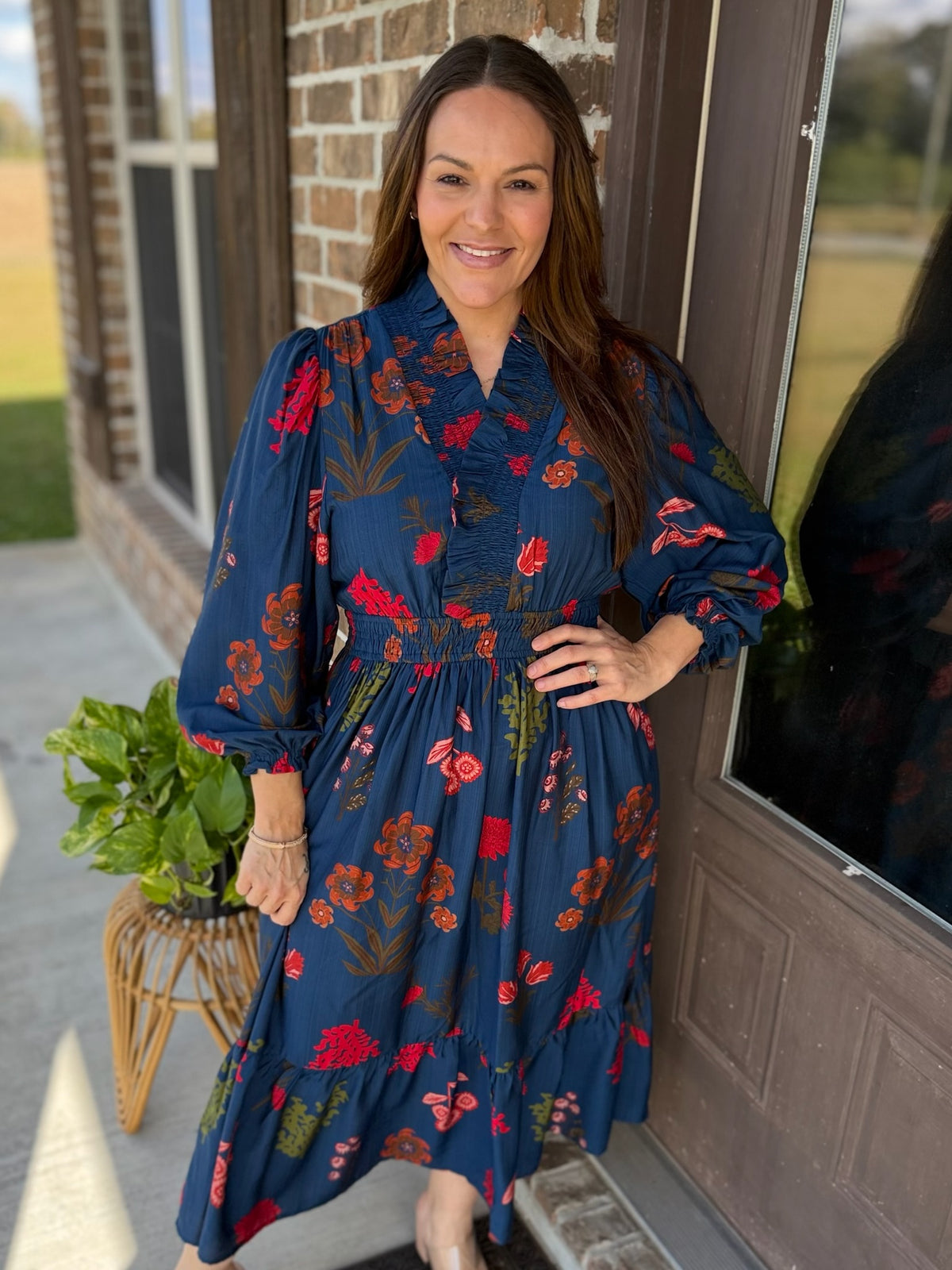 Painted Petals Maxi Dress