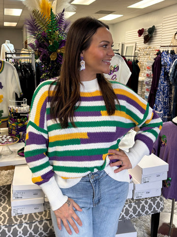 Jazz it Up Striped Sweater