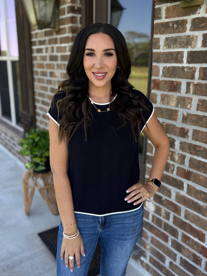 Barcelona Bound Button Back Top