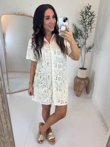 Wine Country Crochet Dress
