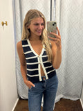 Beachside Striped Vest