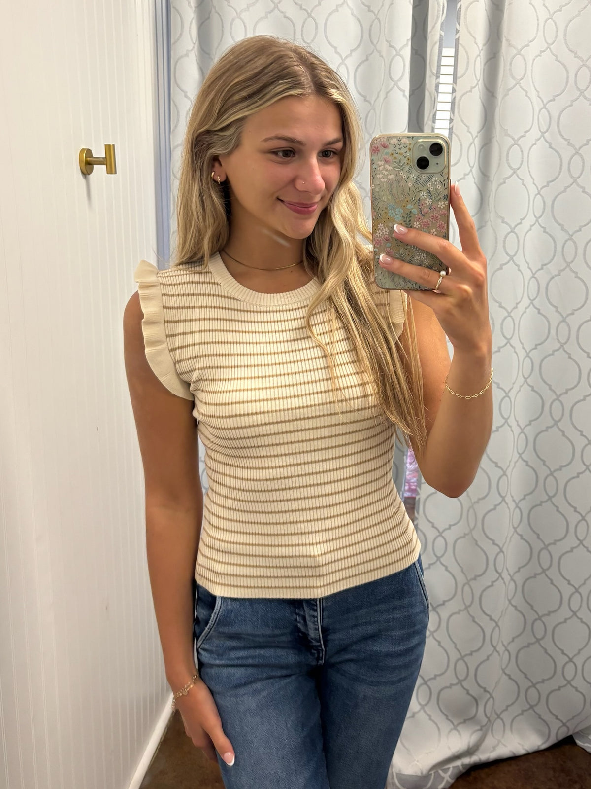Cafe Cutie Cap Sleeve Top