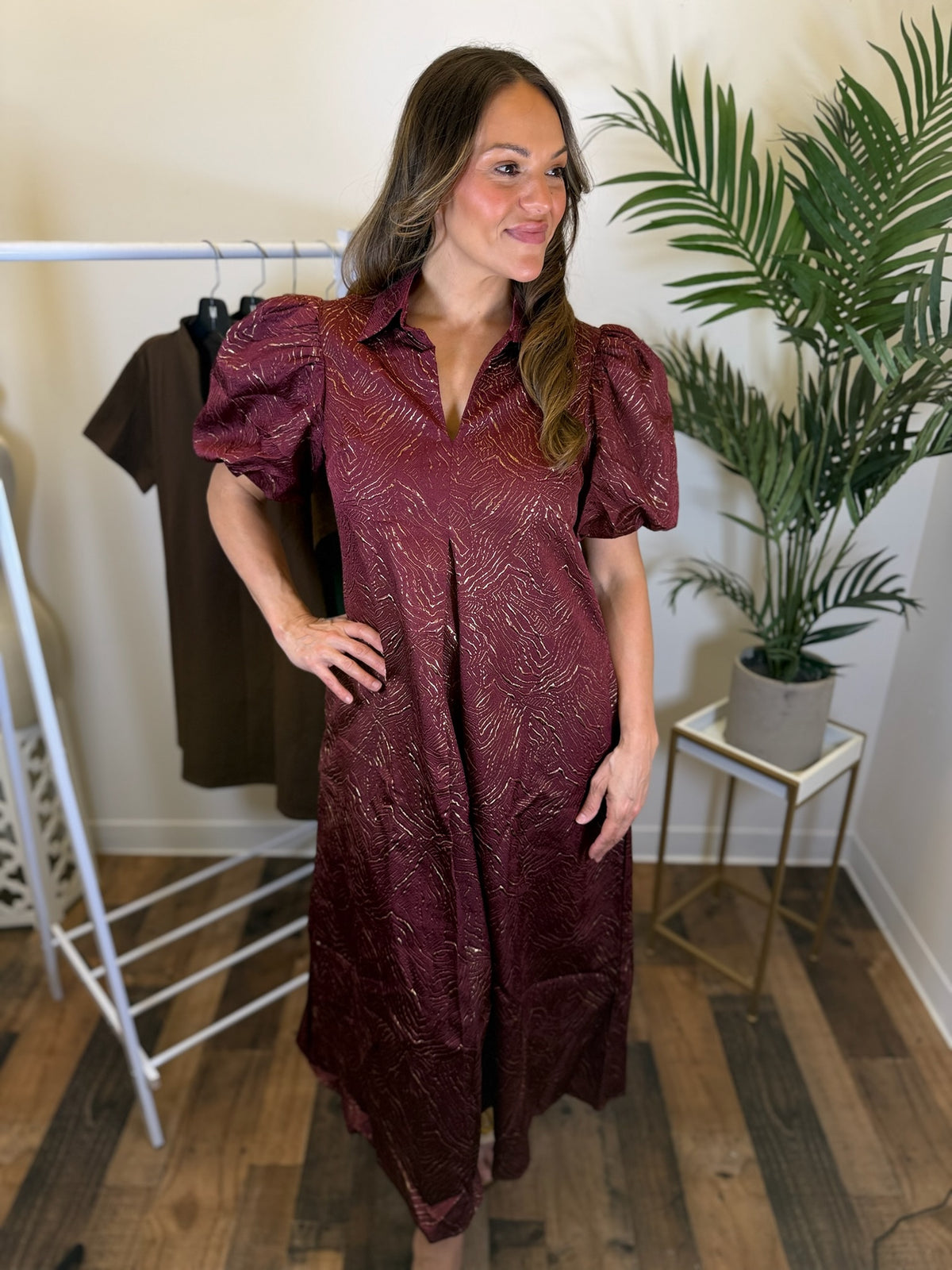 Falling for You Midi Dress