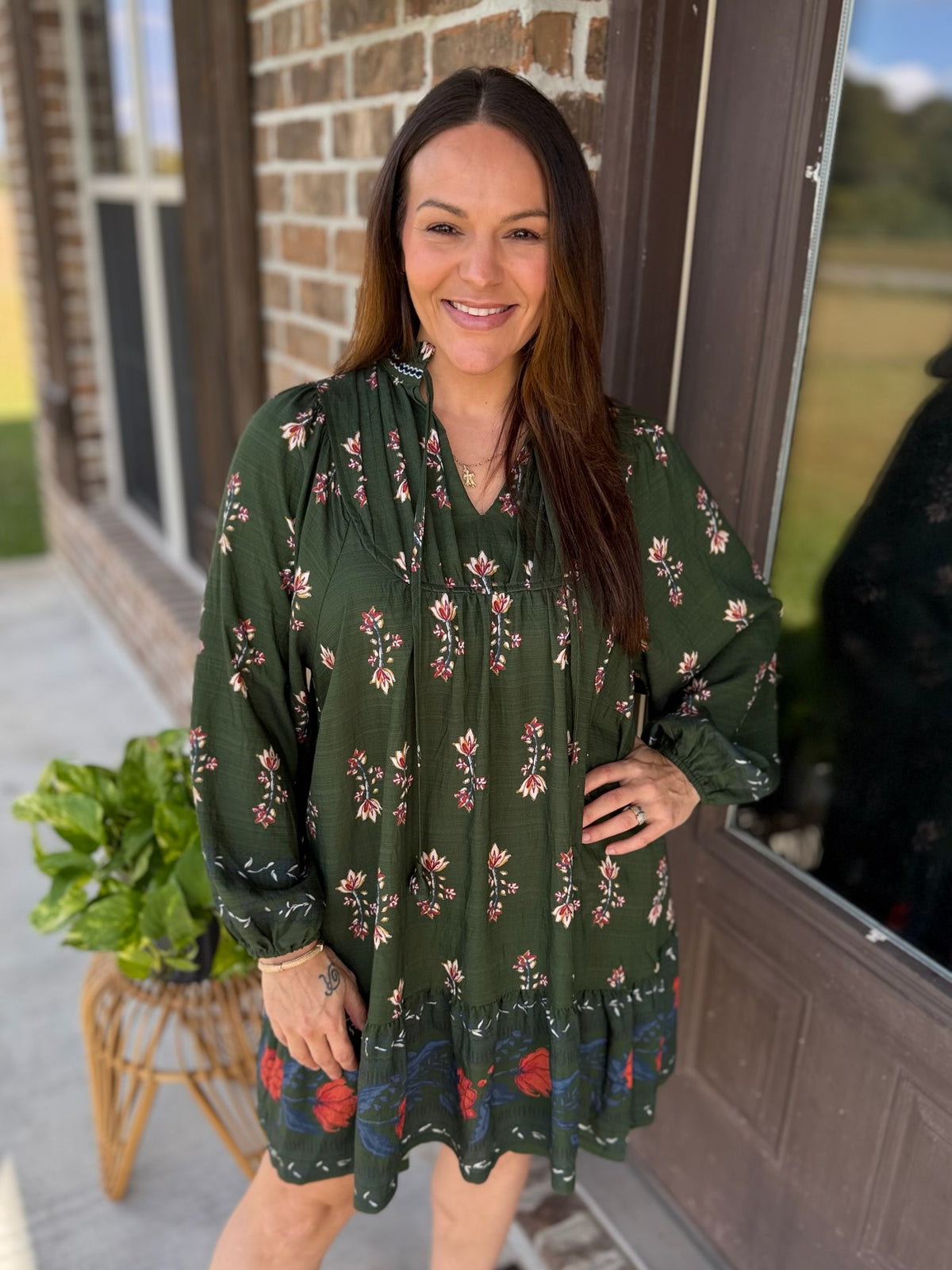 Rustic Reverie Floral Dress