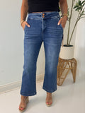 Bea Cropped Tummy Control Bootcut Jean - Risen