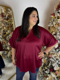 Mrs. Clause Blouse - Plus