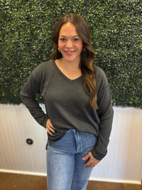 Coffee Break Ribbed Top