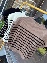 Cafe Society Striped Top