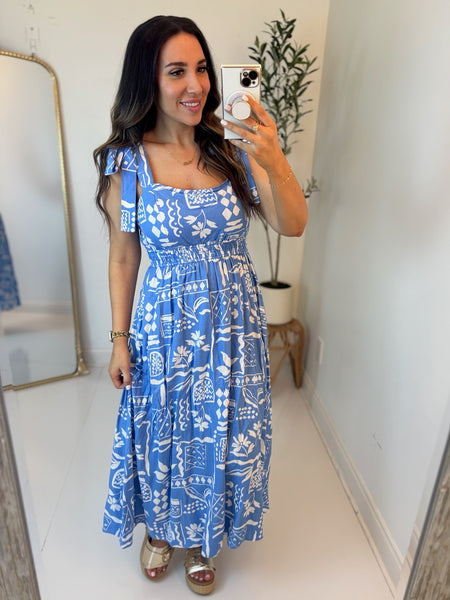 Seaside Tie Strap Dress