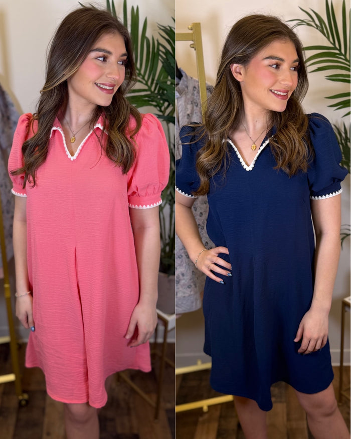 Trimmed in Charm Mini Dress