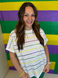 Second Line Striped Top