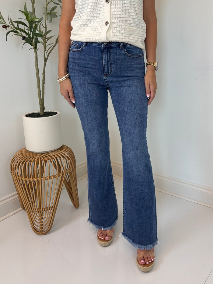 Baylor Bootcut Fray Hem Jean - Judy Blue