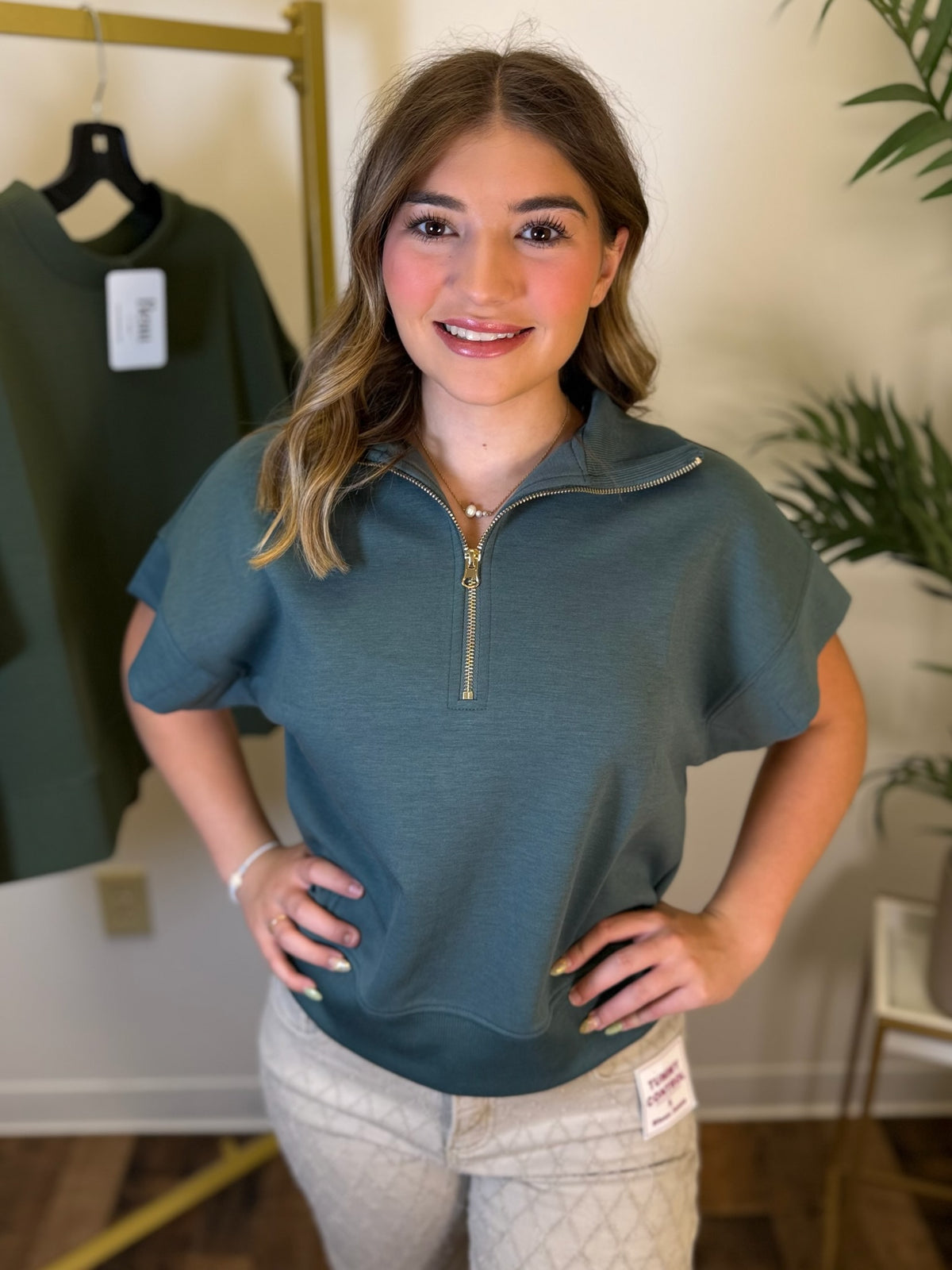 Plans Pending Half Zip Top