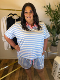 Poolside Pop Striped Set