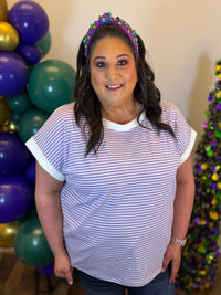 Canal Street Striped Top - Plus