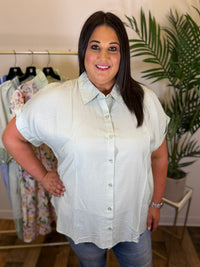 Easy Breeze Button Front Top - Plus