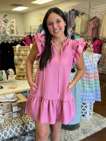 Party Mode Ruffle Dress