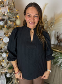 Frosted Chic Textured Top