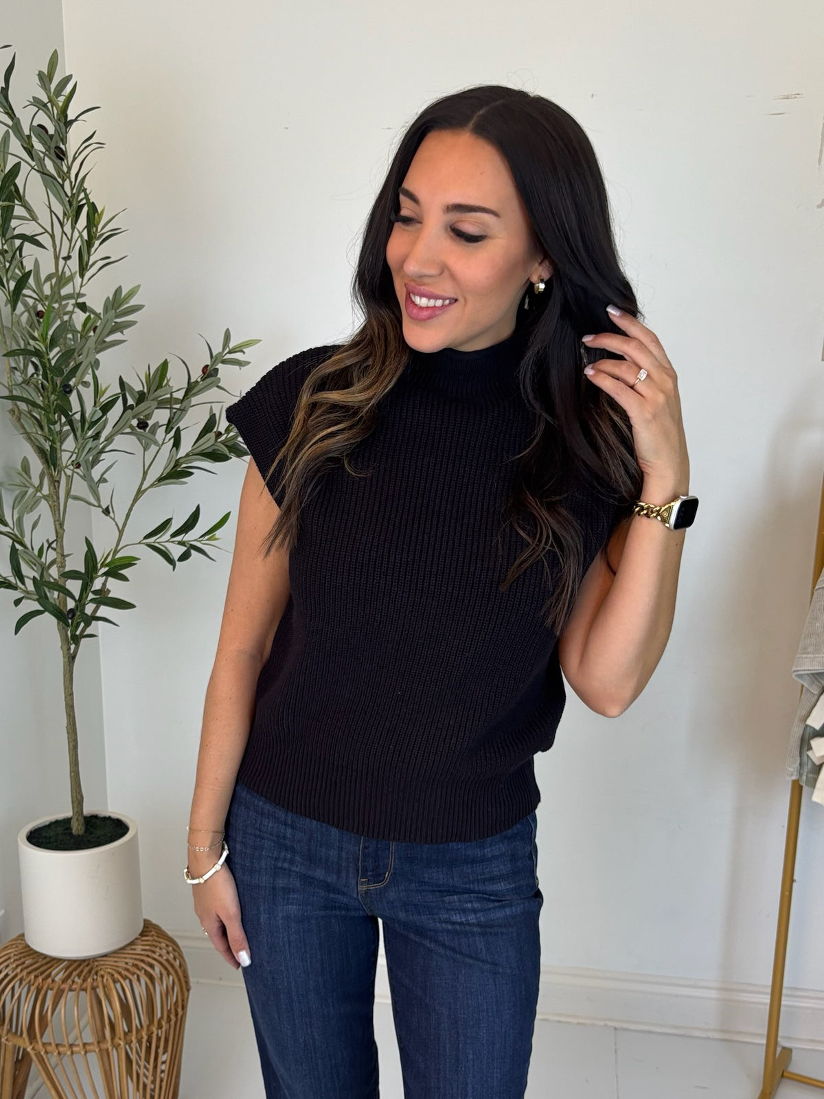 Warm Intentions Mock Neck Top