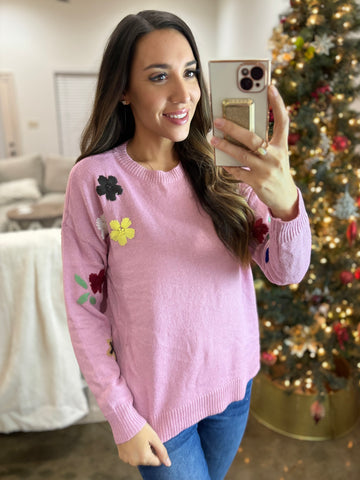 Sugary Sweet Embroidered Sweater