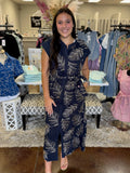 Leaf it to Me Embroidered Dress