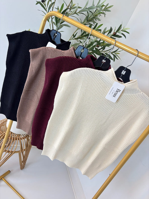 Warm Intentions Mock Neck Top