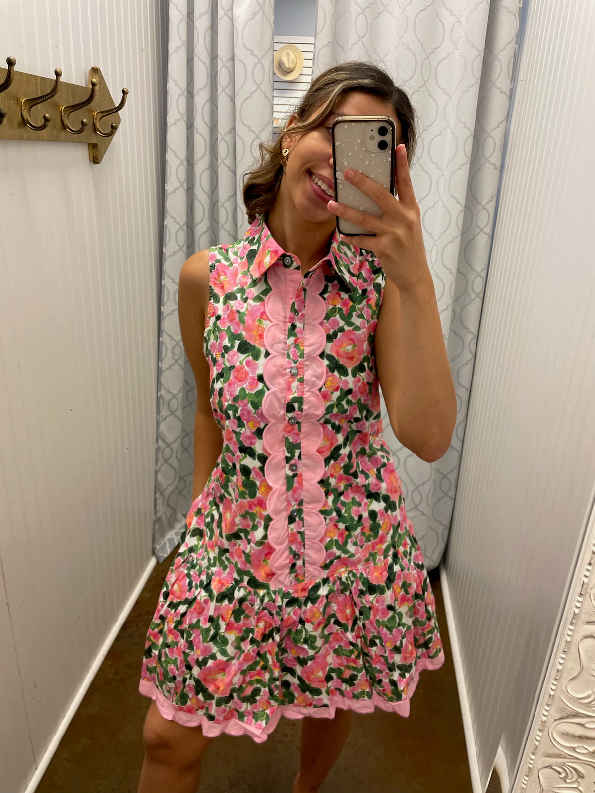 Petal Pop Scalloped Dress