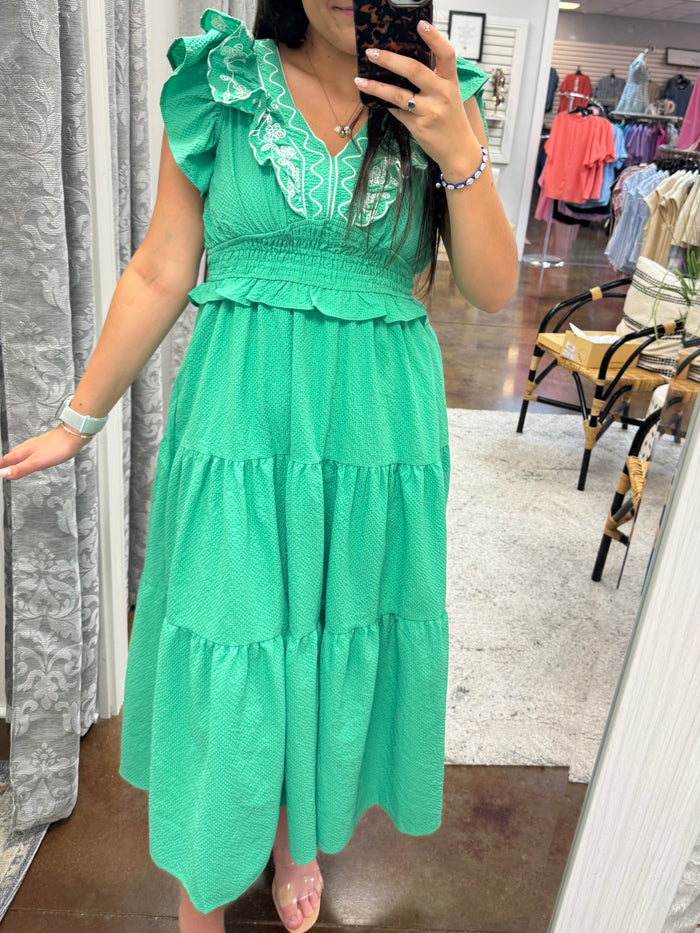 Cinco De Mayo Embroidered Dress - Plus
