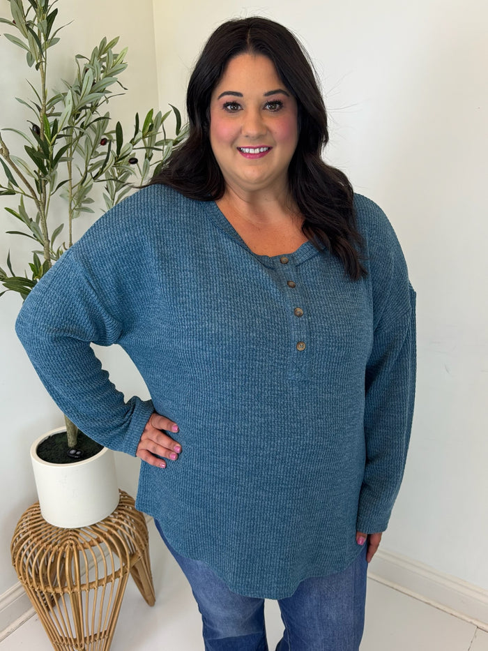 Wynona Ribbed Top - Plus