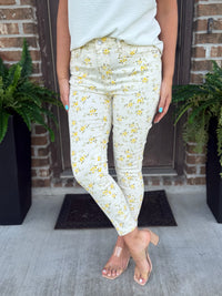 Poppy Floral Print Skinny Jean - Judy Blue