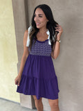 Sideline Sass Smocked Dress
