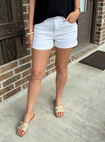 White Denim Short -WannaBettaButt YMI