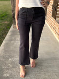 Navy Ankle Flare Pant - Risen