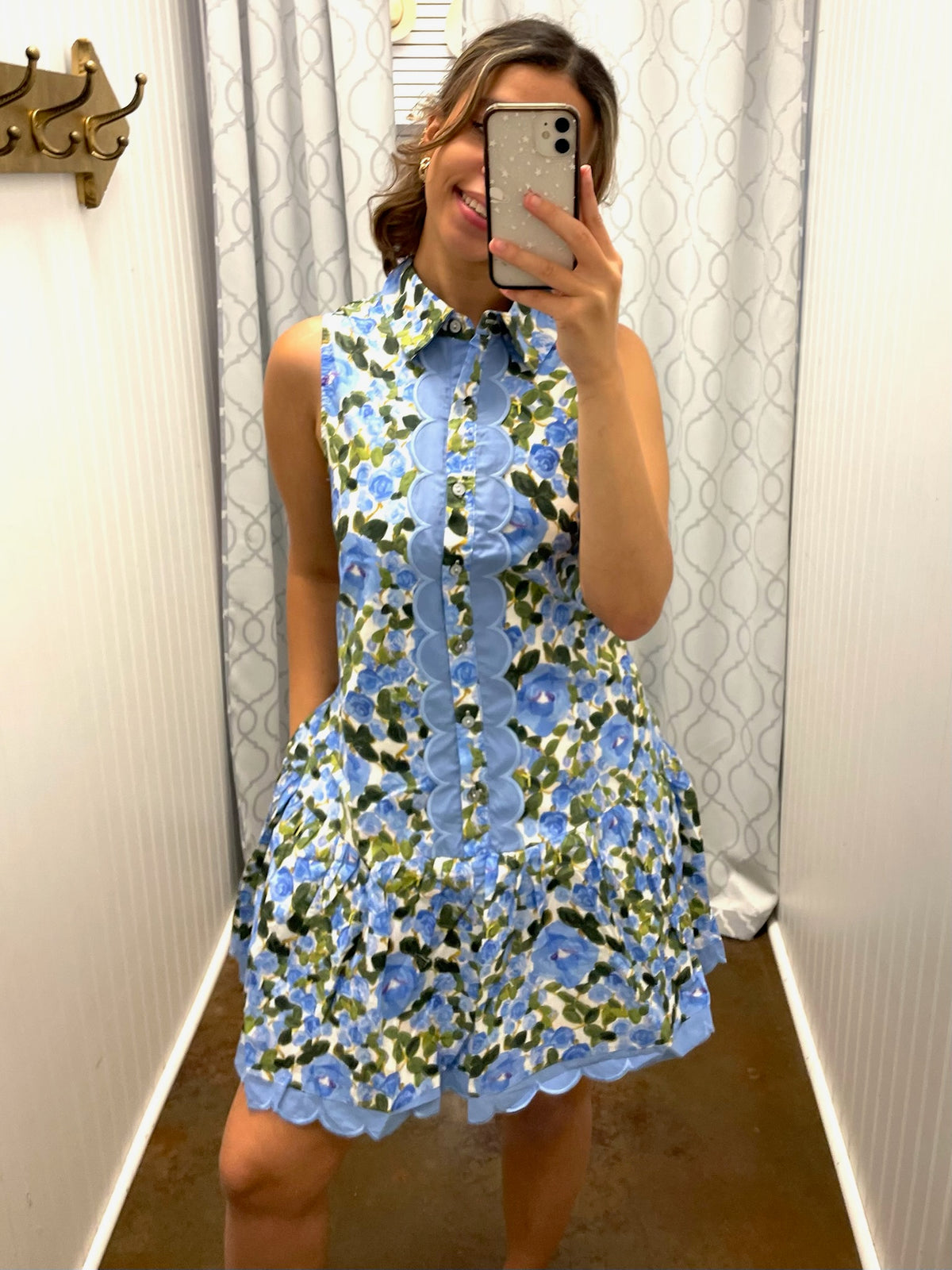 Petal Pop Scalloped Dress