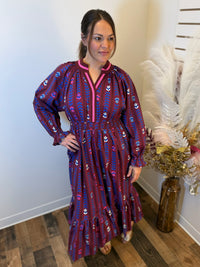 Modern Tapestry Midi Dress