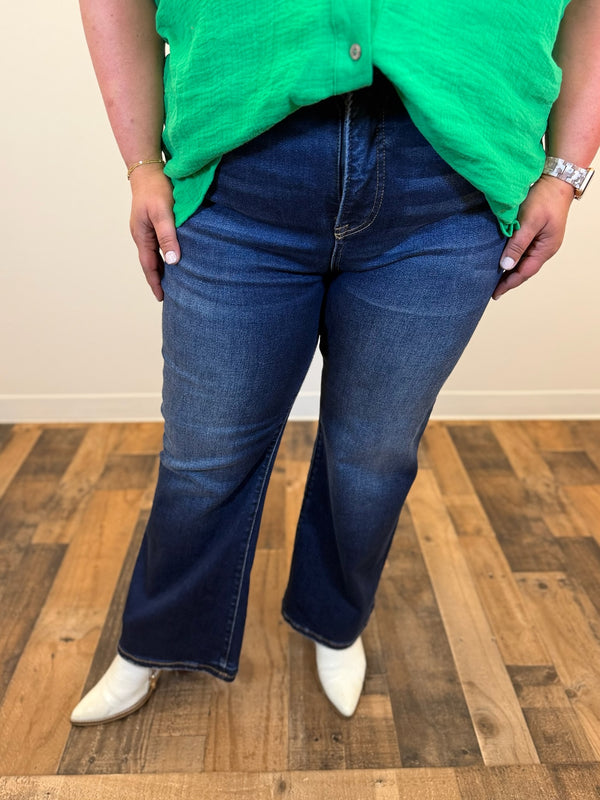 Blakely Tummy Control Crop Bootcut Jean - Risen (Plus)