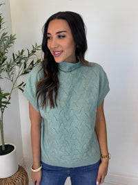 Muted Moment Mock Neck Top