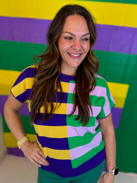 Split the Beads Striped Top