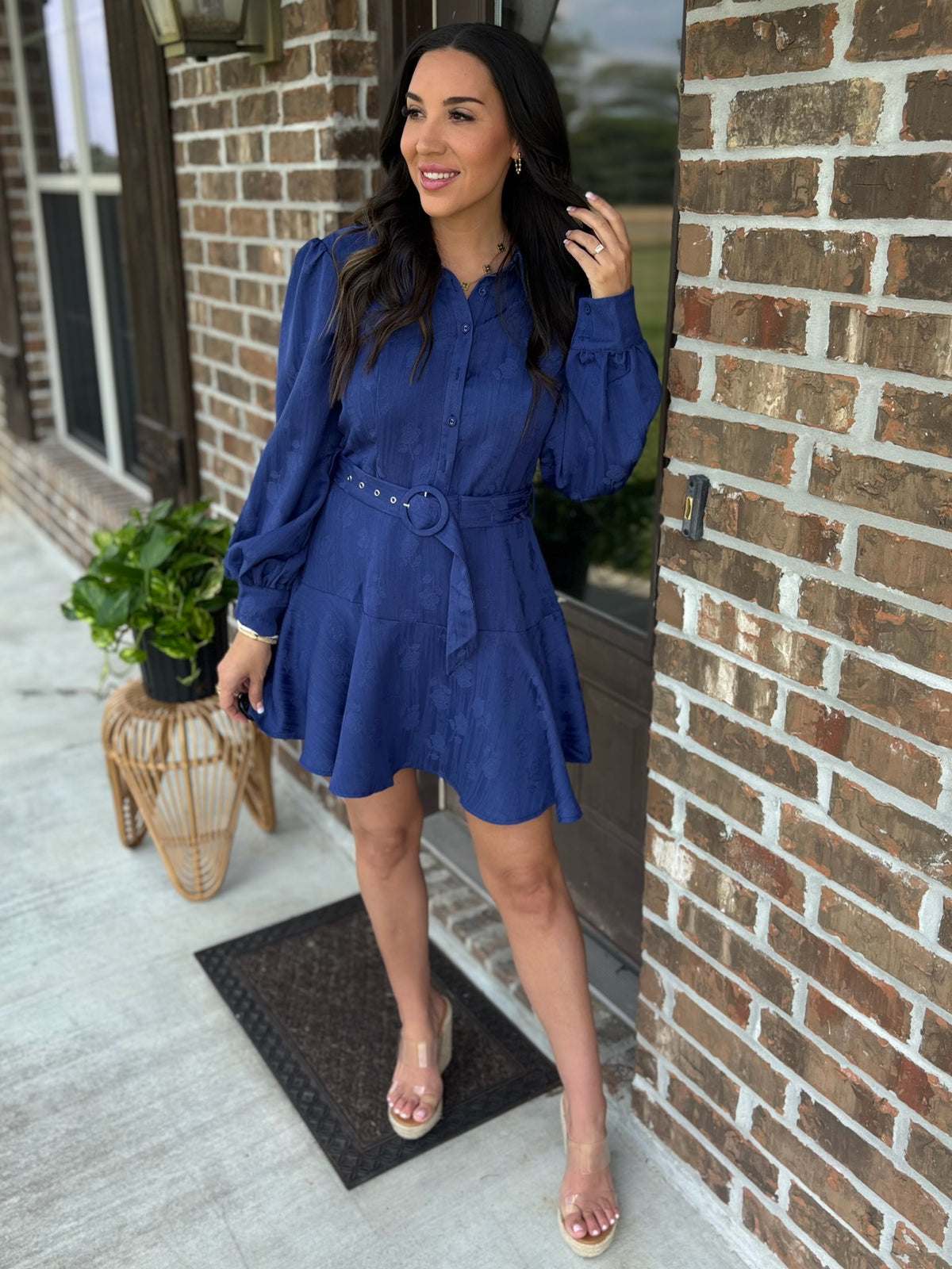 Starlit Petals Fit & Flare Dress