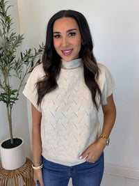 Muted Moment Mock Neck Top