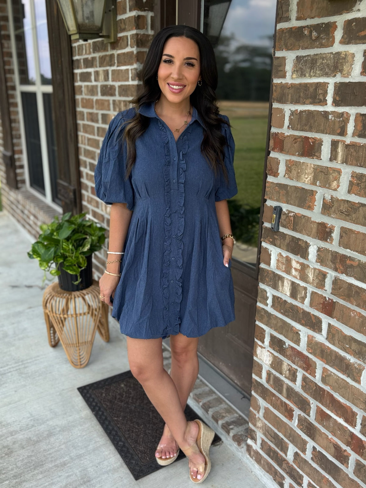 Easy Breeze Bubble Hem Dress