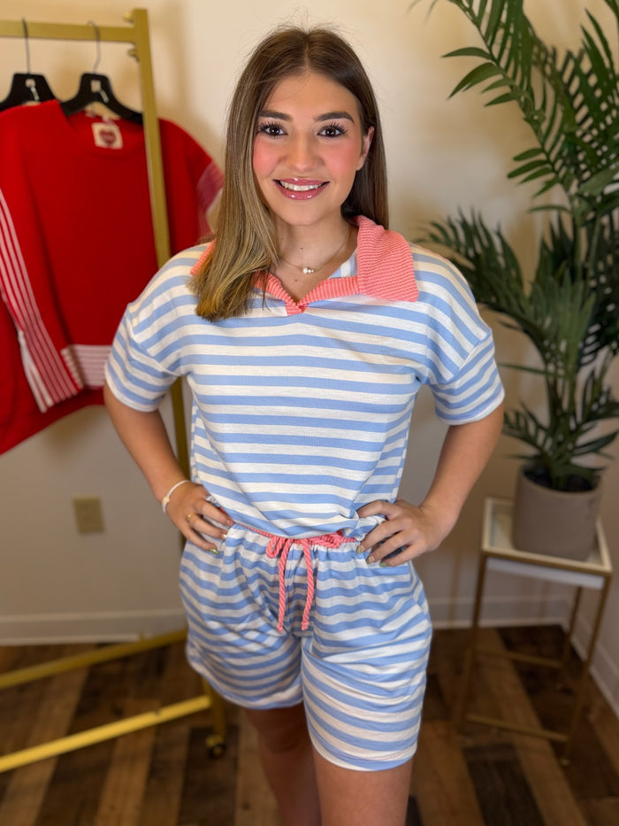 Poolside Pop Striped Set